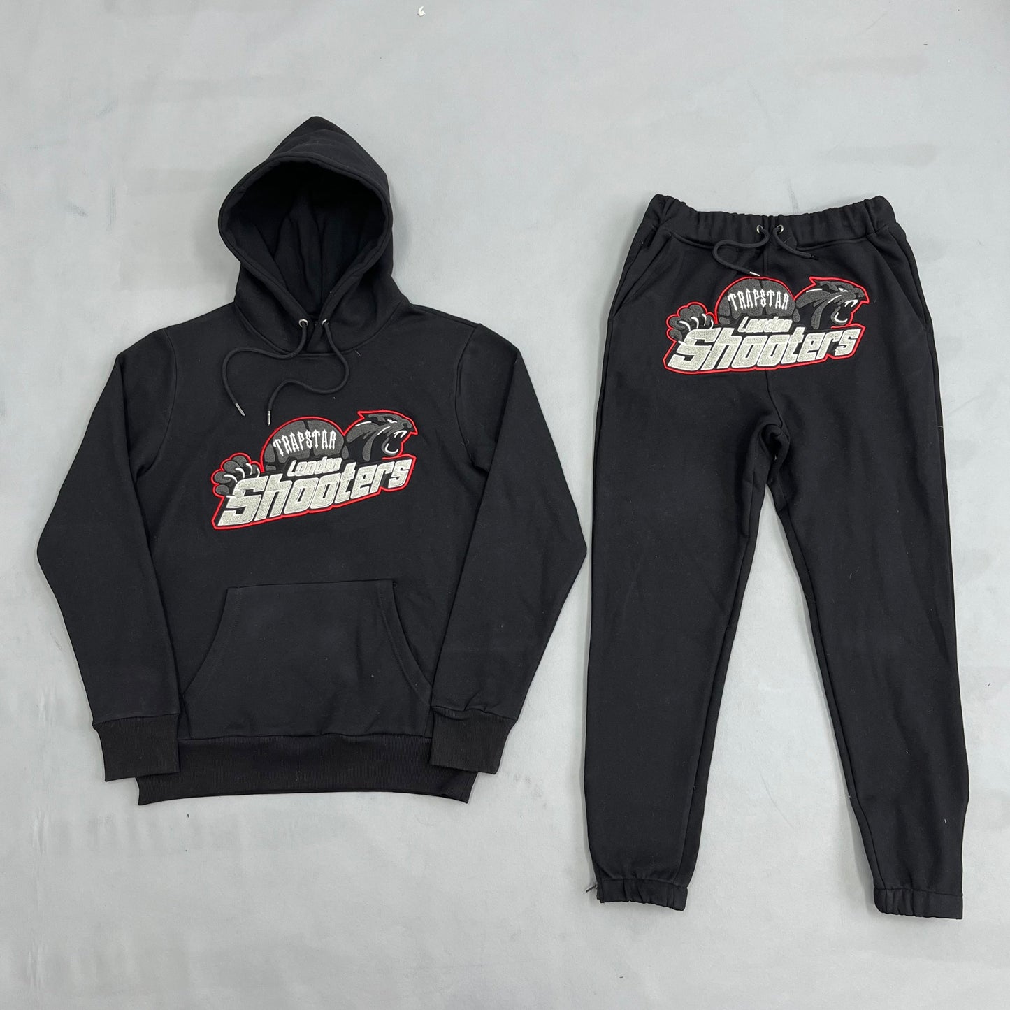 mens black/red shooters tracksuit "tstar"