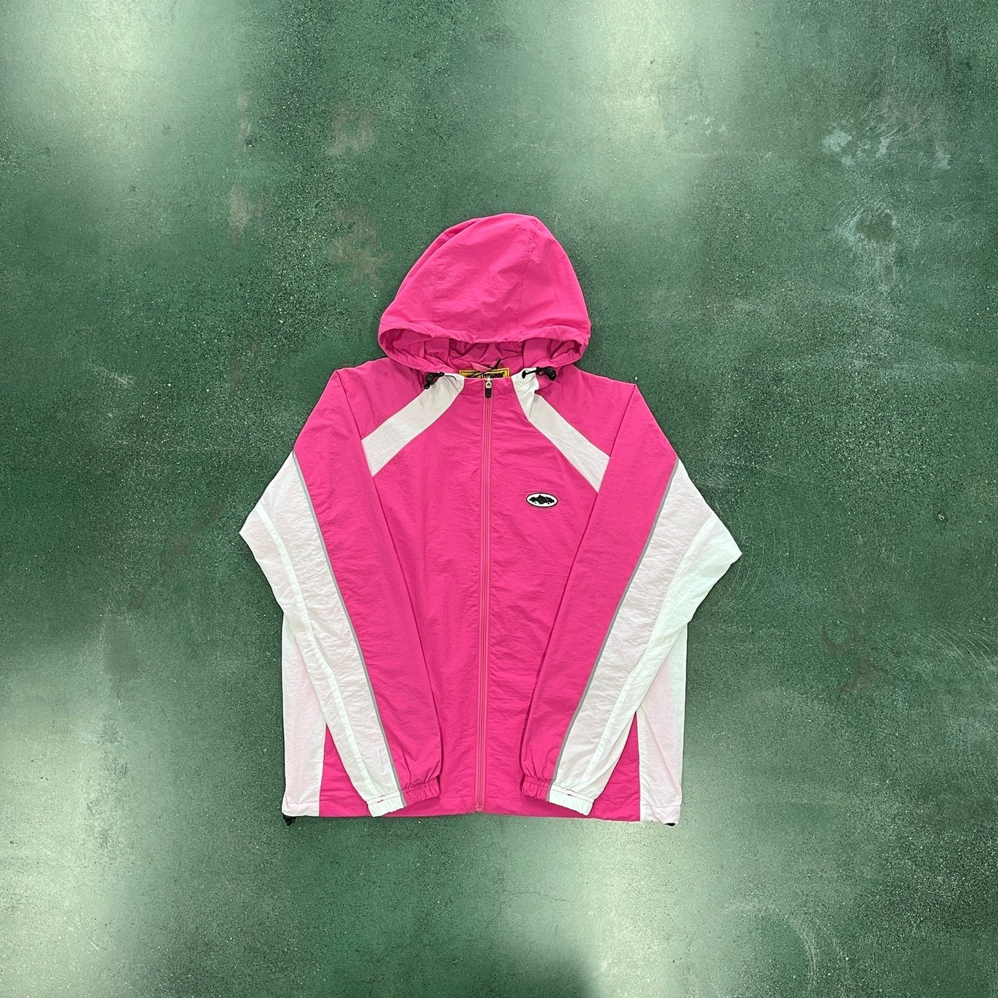 mens pink windbreaker "crt*z"
