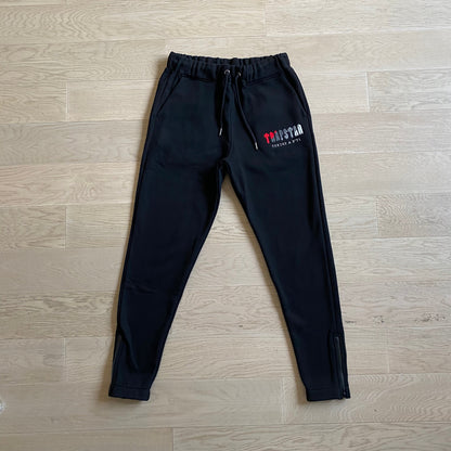 Mens Black/Red Chenille Decoded Hooded Tracksuit "TStar"