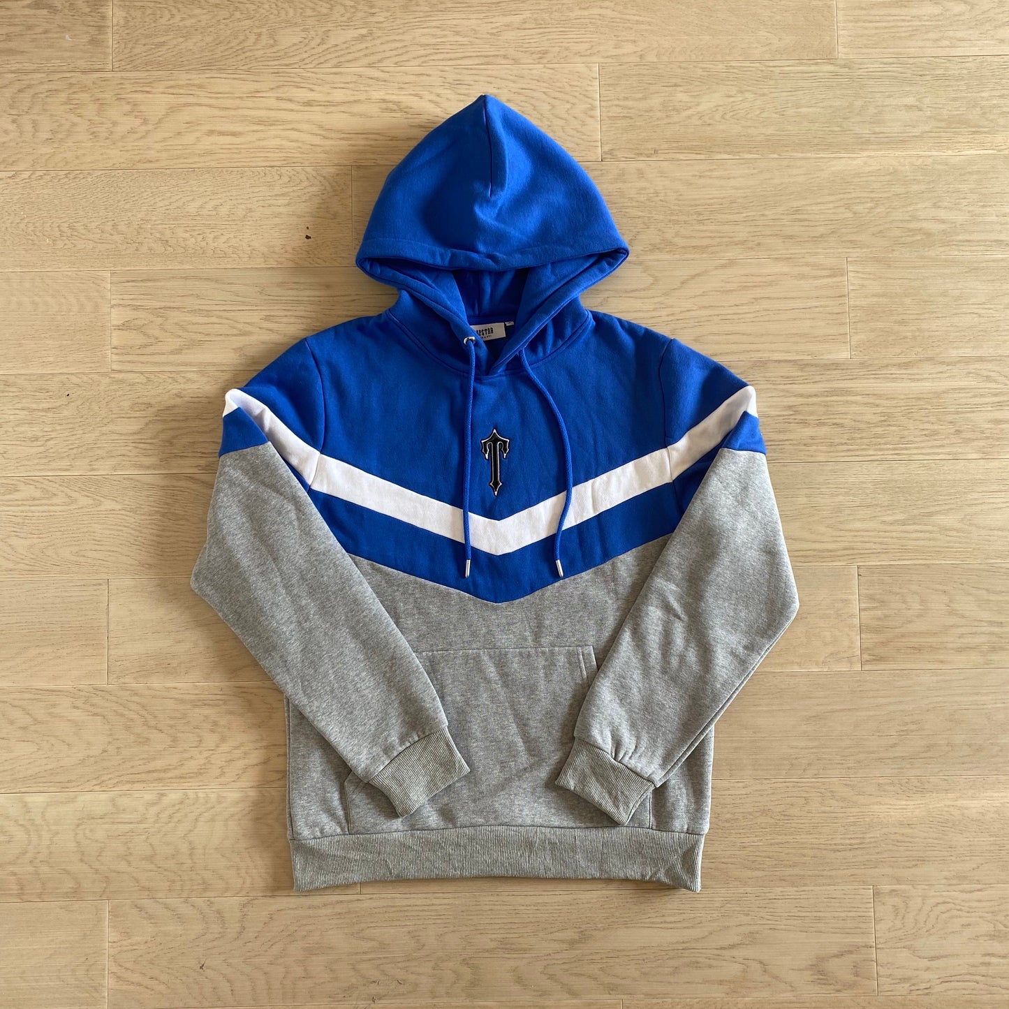 mens blue/grey v-stripe tracksuit "tstar"