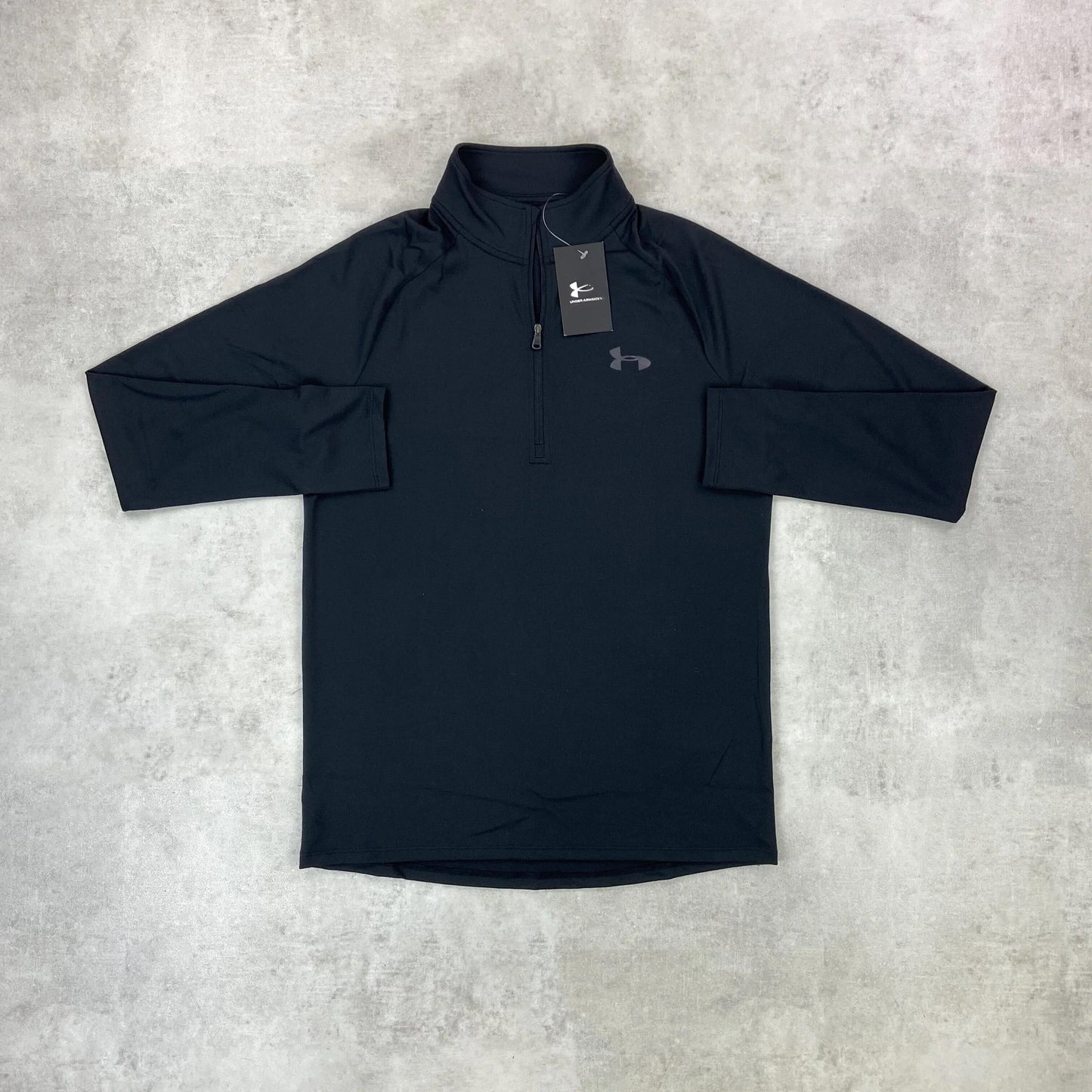 un arm "tri blck" half zip