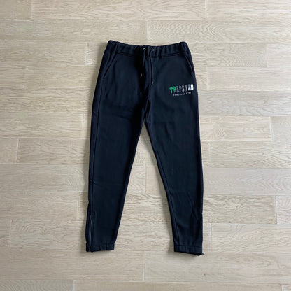 Mens Black/Green Chenille Decoded Hooded Tracksuit "TStar"