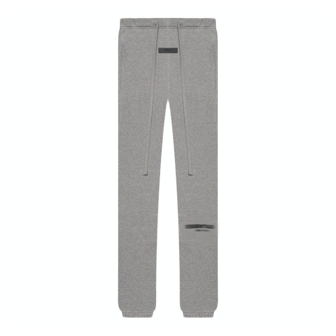 mens dark oatmeal joggers "fog" s22