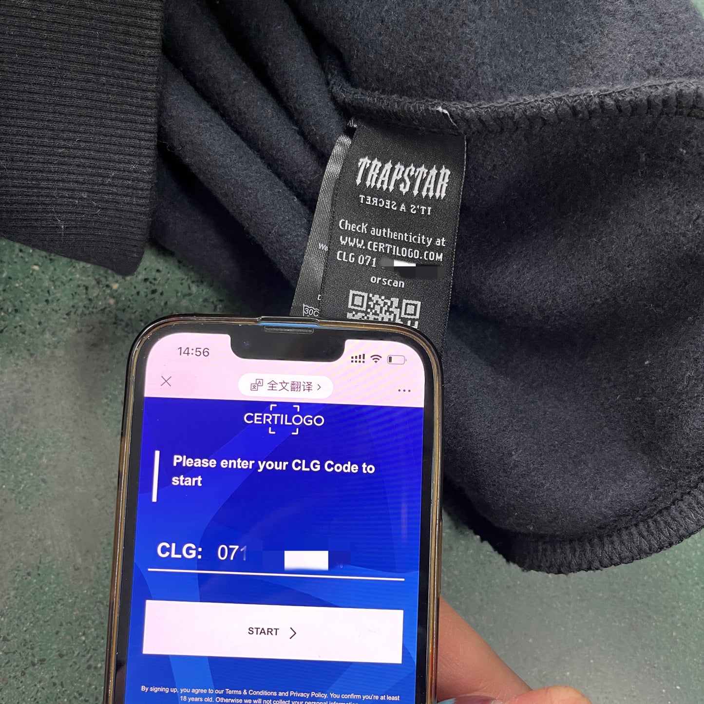 mens 2.0 grey/lightblue chenille decoded hooded tracksuit "tstar"