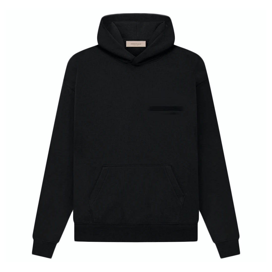 mens black hoodie "fog" s22