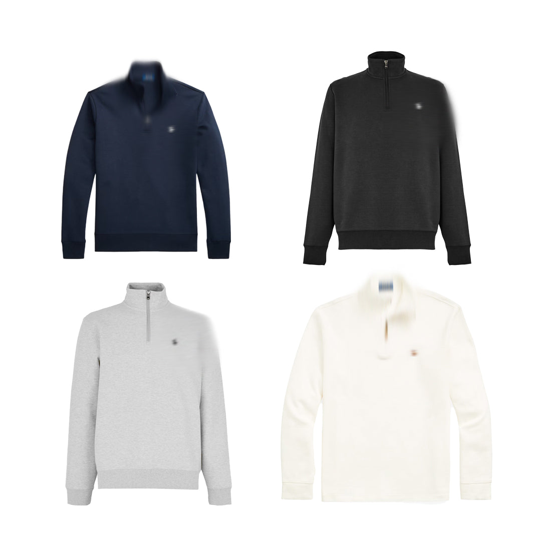 mens polo quarter zip